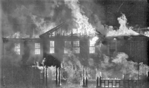 Incendio Intendencia de Aysén. Mayo 1967